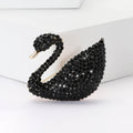 Alloy Rhinestone Black Swan Brooch Fashion Clothing Lapel Pin view 1