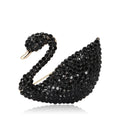 Alloy Rhinestone Black Swan Brooch Fashion Clothing Lapel Pin view 5