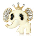 Alloy Elephant Brooch Pin For Cute Animal Clothing Decoration view 1