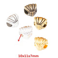 Vintage Zinc Alloy Shell Large Hole Beads For European Bracelets Necklaces DIY Jewelry Accessories view 1