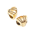 Vintage Zinc Alloy Shell Large Hole Beads For European Bracelets Necklaces DIY Jewelry Accessories view 2