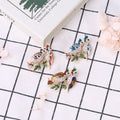 Alloy Enamel Pair Parrot Brooch Pins For Women Clothing Accessories view 4