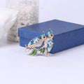 Alloy Enamel Pair Parrot Brooch Pins For Women Clothing Accessories view 6