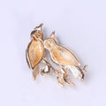 Alloy Enamel Pair Parrot Brooch Pins For Women Clothing Accessories view 3