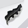 Alloy Rhinestone Leaf Brooch For Elegant Women's Clothing Accessories view 3