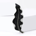 Alloy Rhinestone Leaf Brooch For Elegant Women's Clothing Accessories view 2