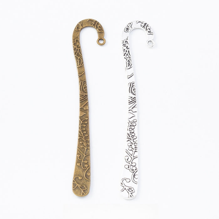 DIY Vintage Zinc Alloy Bookmark Charms For Pendant Necklace Jewelry Making Accessories