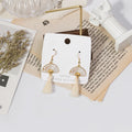 Vintage Japanese Fan Flower Enamel Alloy Tassel 925 Silver Needle Elegant Drop Stud Clip Earrings view 3