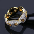 European Hip Hop Trendy Index Finger Ring Micro Paved Crystal Fashion Jewelry view 1
