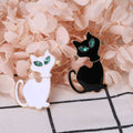 Alloy Enamel Cat Brooch Pin For Fashion Animal Clothing Decor view 2
