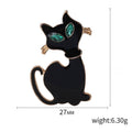 Alloy Enamel Cat Brooch Pin For Fashion Animal Clothing Decor view 5