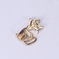 Alloy Enamel Cat Brooch Pin For Fashion Animal Clothing Decor view 3