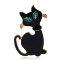 Alloy Enamel Cat Brooch Pin For Fashion Animal Clothing Decor view 1
