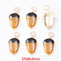 Gold Zinc Alloy Charm Pendant No.183357 for DIY Necklace Bracelet Jewelry Making view 1