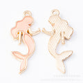Zinc Alloy Mermaid Charm Pendant No.503048 for DIY Necklace Bracelet Jewelry Making view 2