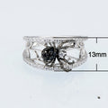 Creative 3D Black Spider Web Ring Cross Border Fashion Trendy Accessory For Men And Women view 5