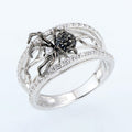 Creative 3D Black Spider Web Ring Cross Border Fashion Trendy Accessory For Men And Women view 1