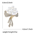 Alloy Pearl Flower Brooch Pin For Sweaters And Cardigans view 6