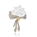 Alloy Pearl Flower Brooch Pin For Sweaters And Cardigans view 5
