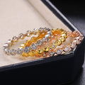 European Fashion Zircon Anniversary Promise Ring For Women Proposal Gift Jewelry view 3
