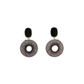 Geometric Yarn Woven Rectangle Circle Drop Earrings Exaggerated Statement Style For Women view 5