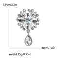 Alloy Rhinestone Glass Brooch Pin For Dresses And Suits view 6