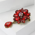 Alloy Rhinestone Glass Brooch Pin For Dresses And Suits view 3