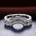Creative Lovesick Arch Bridge Shape Zircon Ring, Valentine's Day Gift Fashion Hand Jewelry view 6