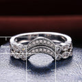 Creative Lovesick Arch Bridge Shape Zircon Ring, Valentine's Day Gift Fashion Hand Jewelry view 5