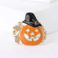 Alloy Enamel Halloween Pumpkin Brooch Pin For Festive Apparel Accessories view 1