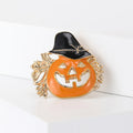 Alloy Enamel Halloween Pumpkin Brooch Pin For Festive Apparel Accessories view 2