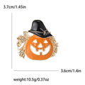 Alloy Enamel Halloween Pumpkin Brooch Pin For Festive Apparel Accessories view 5