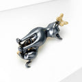 Alloy Enamel Cartoon Dog Brooch Pin For Casual Apparel view 3