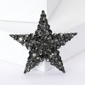 Red Alloy Rhinestone Star Brooch For Elegant Clothing Accessories view 2