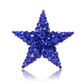 Red Alloy Rhinestone Star Brooch For Elegant Clothing Accessories view 3
