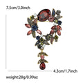 Alloy Rhinestone Hanging Basket Brooch For Cardigan And Coat view 5