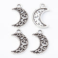 Zinc Alloy Moon Charm Pendant No.288490 for DIY Necklace Bracelet Jewelry Making view 3