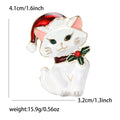 Alloy Enamel Cat Brooch Pin For Cute Women's Clothing Accessories view 5