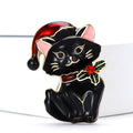 Alloy Enamel Cat Brooch Pin For Cute Women's Clothing Accessories view 3
