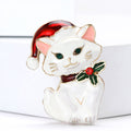 Alloy Enamel Cat Brooch Pin For Cute Women's Clothing Accessories view 4