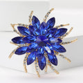 Alloy Rhinestone Flower Brooch Pin For Women's Apparel Decoration view 4