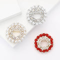 Alloy Rhinestone Wreath Brooch Pin For Women's Suits And Cardigans view 1