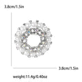 Alloy Rhinestone Wreath Brooch Pin For Women's Suits And Cardigans view 6