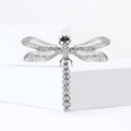Alloy Rhinestone Dragonfly Brooch Pin For Lapel Decoration view 3