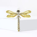Alloy Rhinestone Dragonfly Brooch Pin For Lapel Decoration view 4
