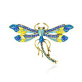 Alloy Enamel Dragonfly Brooch For Insect Animal Lapel Decoration view 1