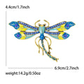 Alloy Enamel Dragonfly Brooch For Insect Animal Lapel Decoration view 6