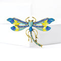 Alloy Enamel Dragonfly Brooch For Insect Animal Lapel Decoration view 4