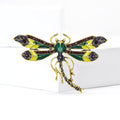 Alloy Enamel Dragonfly Brooch For Insect Animal Lapel Decoration view 3