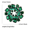 Alloy Rhinestone Flower Brooch Pin For DIY Apparel Decoration view 6
